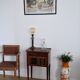Directory style marquetry side table