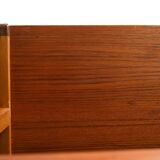 Scandinavian bookcase with storage compartment