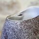 Glazed ceramic vase pleated by Jean Fradin