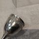Silver egg cup Minerva 950 rocaille style engraved TL? Silversmith Gruyer