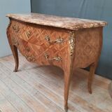 Louis XV style chest of drawers stamped "MORREAU"