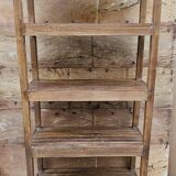 Ancien rack - étagère d'atelier en teck birman