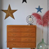 Chest of drawers vintage feet compass 1970