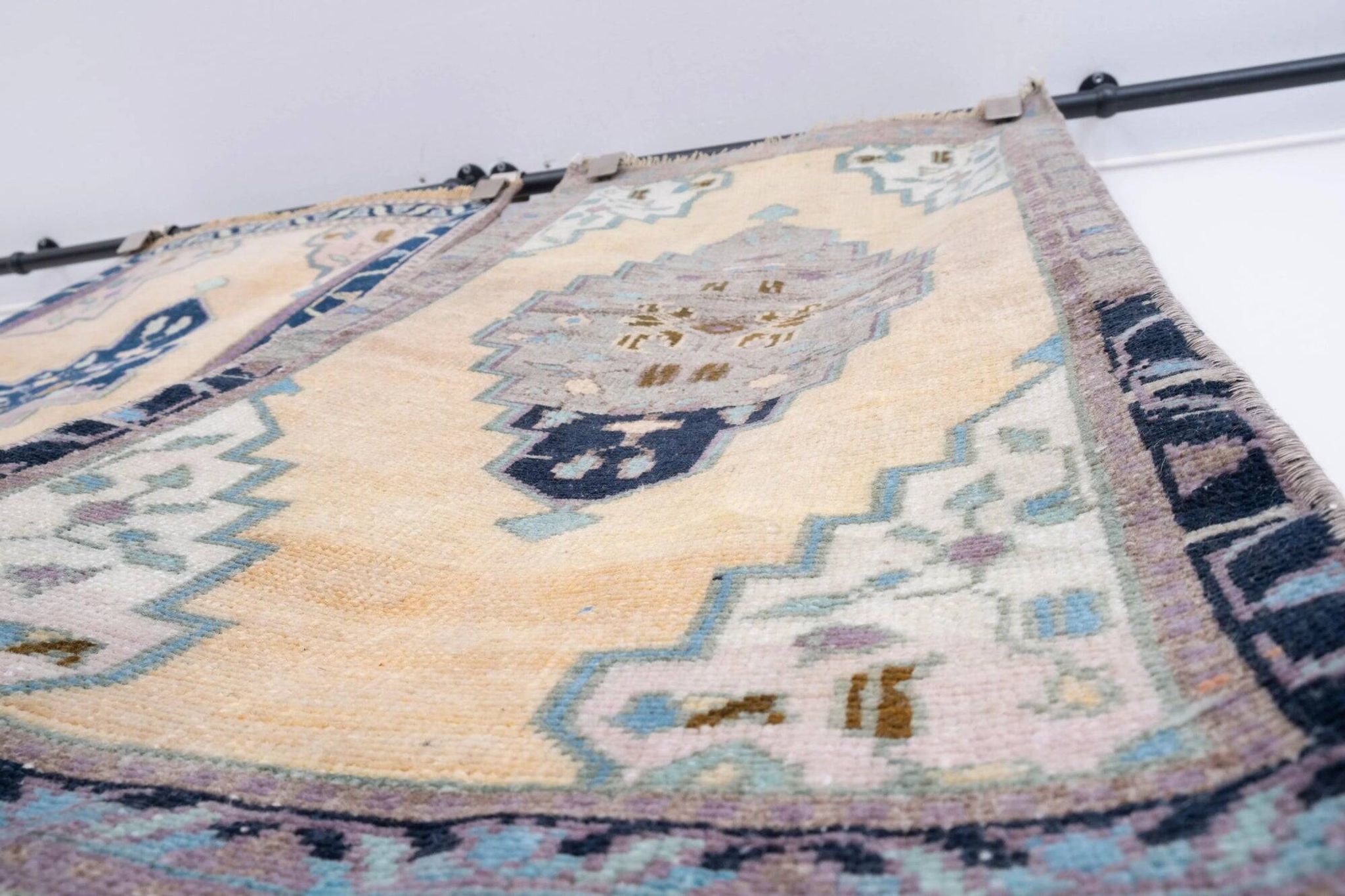 Set of 2 vintage handmade Turkish rugs 50x100 cm