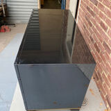 Black lacquered chest of drawers