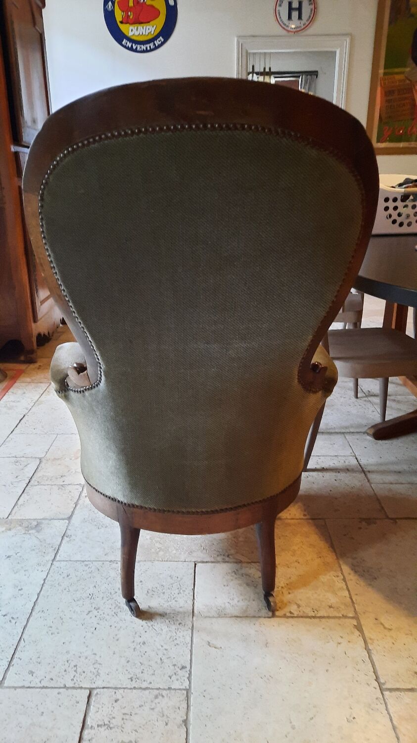 Armchair bergère style Louis Philippe