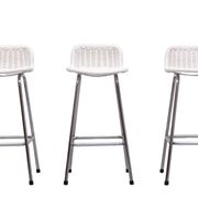 Rohe Noordwolde set of 3 Rattan Bar Stools 1960s Holland