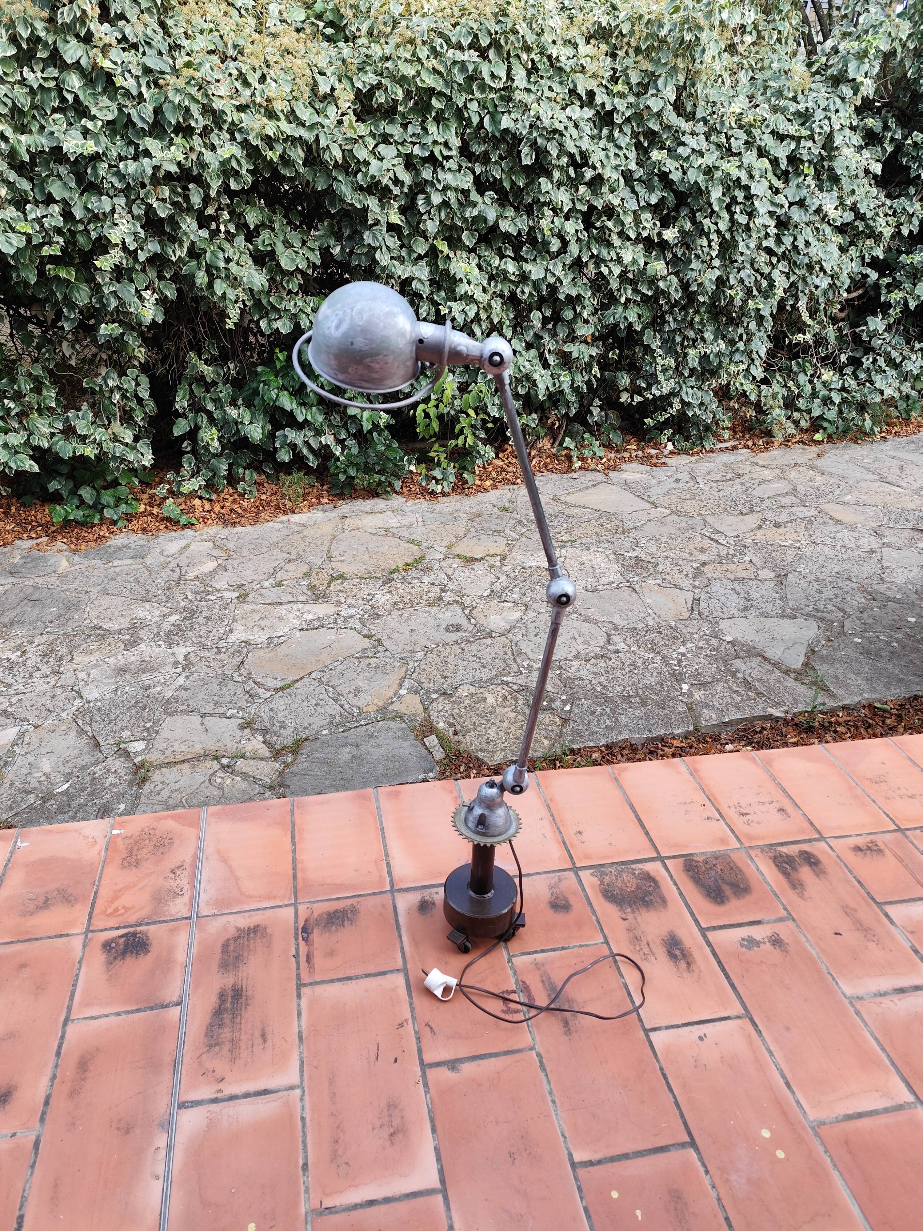 Jieldé Floor Lamp, 2-Arm Vintage Table Lamp, 50s/70s
