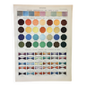 Gravure ancienne 1898, Couleurs 2, multicolore, dégradé • Lithographie, Planche originale