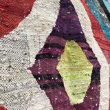 Moroccan Berber carpet Kilim Boucherouite 2.41x1.39m