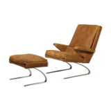 Armchair "Swing" and Ottoman by Reinhold Adolf and Hans-Jürgen Schrapfer for Horn, 1970 s