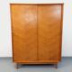 Vintage oak wardrobe from the 1960s.