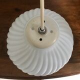 Pleated opaline ceiling circa 1950