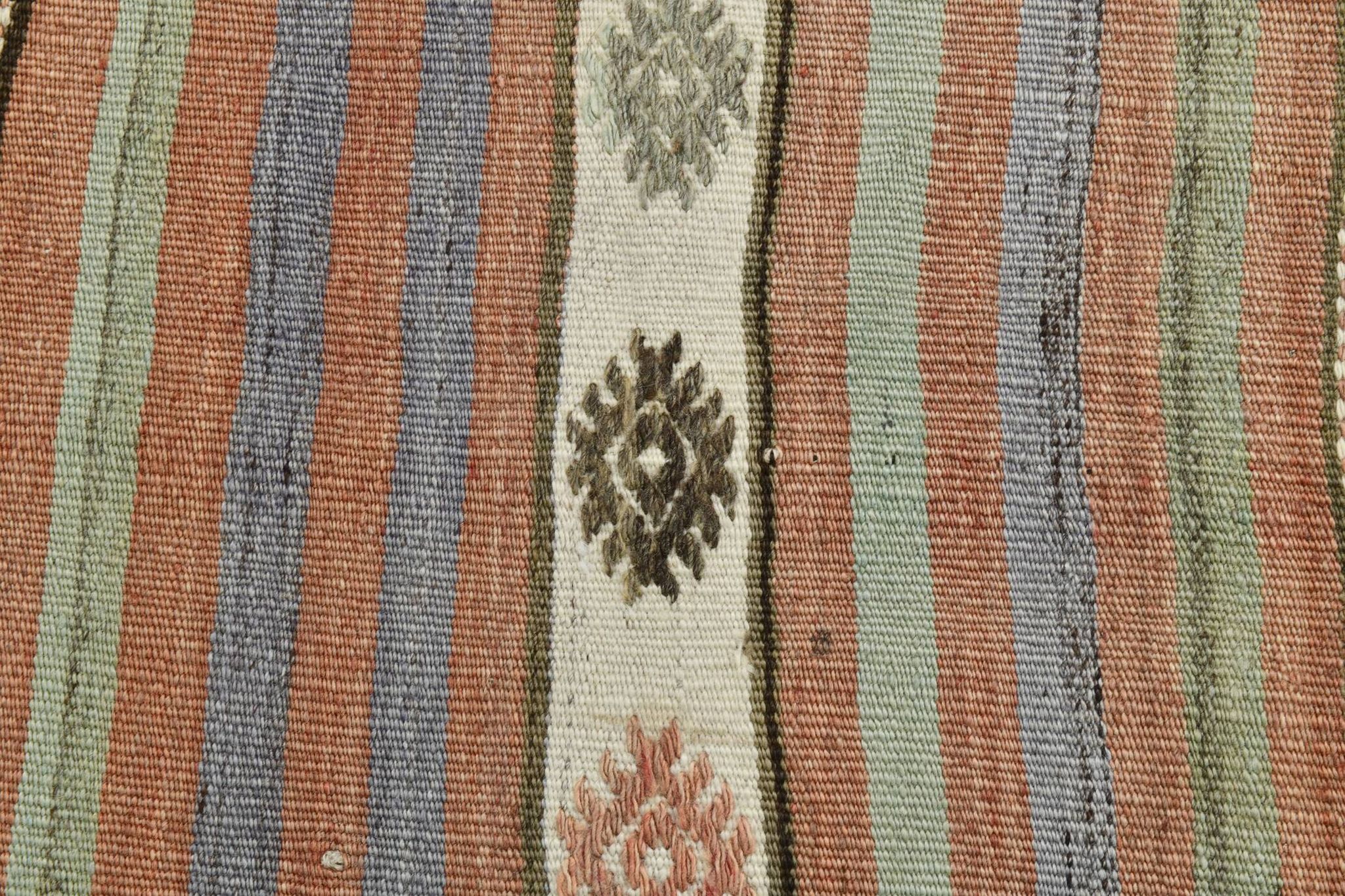 6x9 Soft Colors Persian Kilim Rug, 179x267Cm Anatolian Rug