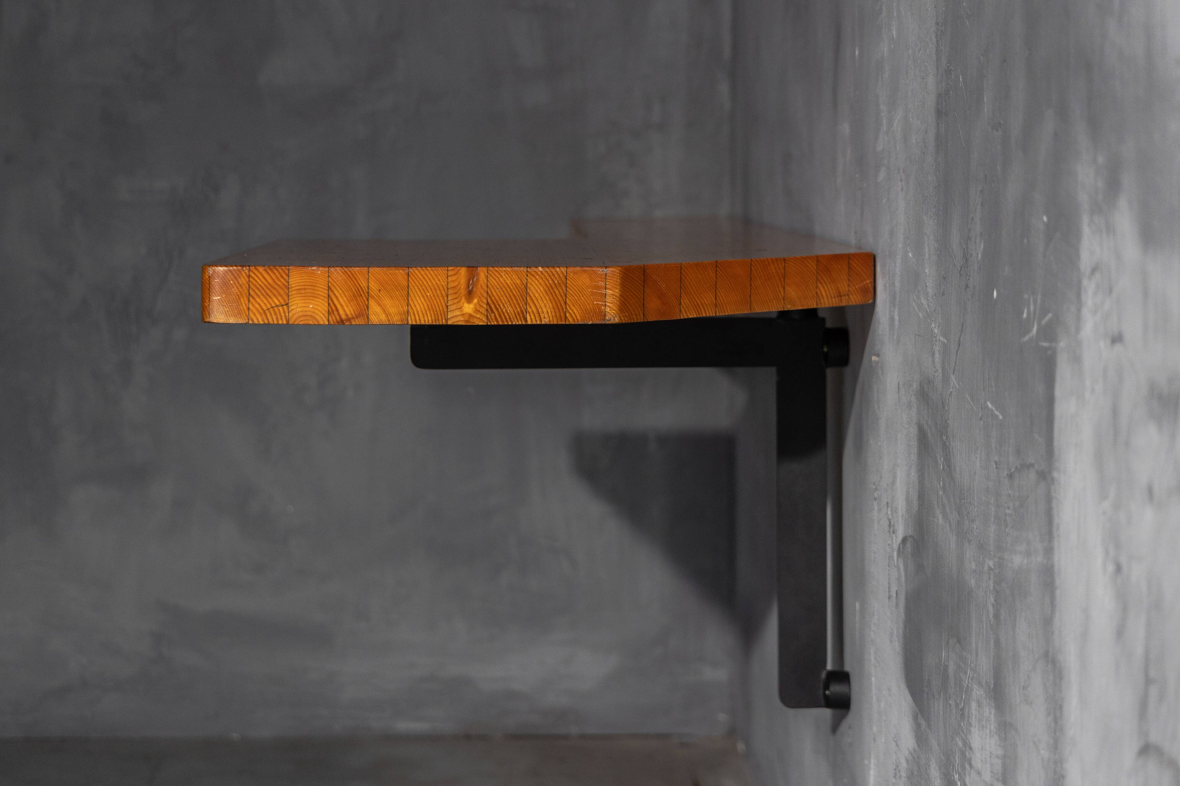 Wall-mounted console table by Charlotte Perriand, France, 1950s