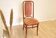 Vintage Thonet Style Bentwood Dining Chair: High Back, Cushioned Seat Pink