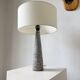 Lampe de table céramique bleue style 1950