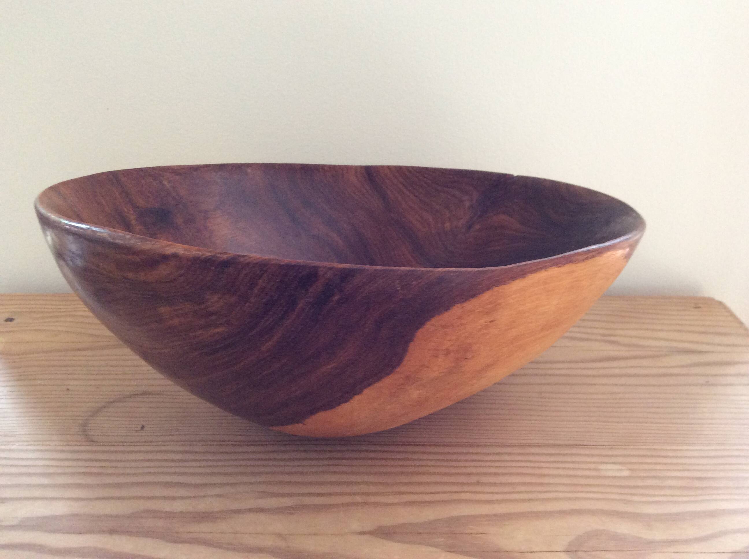 Wooden salad bowl