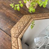 Golden art deco mirror