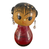 Antique kokeshi doll "girl with earrings"