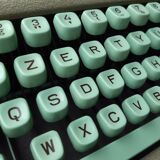 Mythical typewriter "Hermès Baby", lime green, 1950s