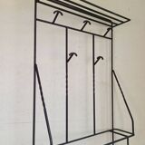 Large modernist wrought iron cloakroom from the 1950s.