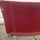 Pair of Bersanelli chairs in black and burgundy leather