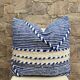 Handmade Berber wool Kilim cushion: Moroccan floor cushion