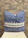 Handmade Berber wool Kilim cushion: Moroccan floor cushion