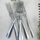 6 vintage stainless steel forks vlm italia