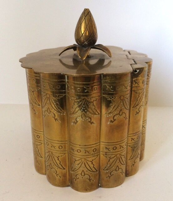 Art nouveau brass box