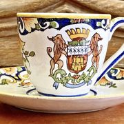 6 old Devres Fourmaintraux Rouen coffee cups Dinan model 19th century