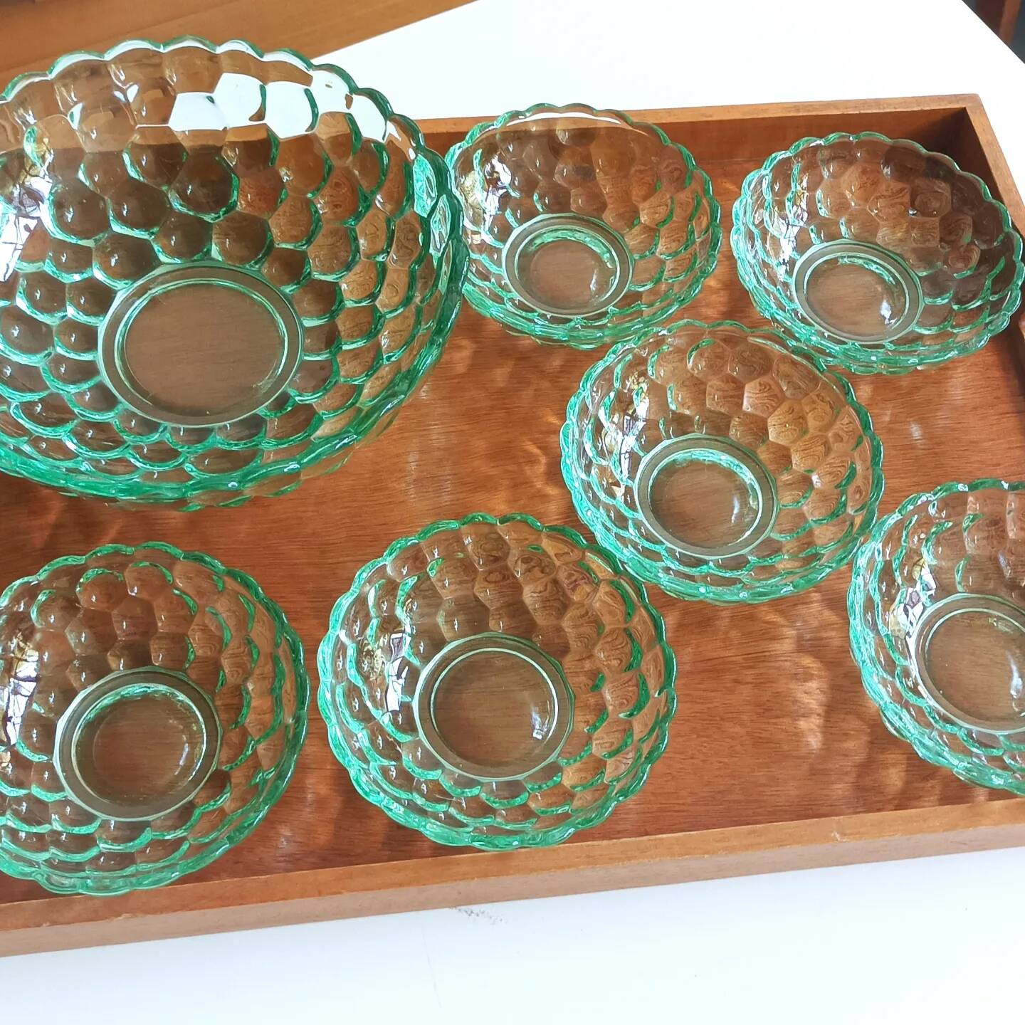 Dessert set signed P. d'Avesn 7 pieces