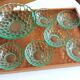 Dessert set signed P. d'Avesn 7 pieces