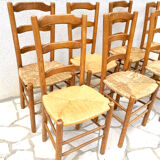 8 farm chairs, early twentieth