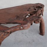 Unusual Solid Wooden Primitive Desk Table