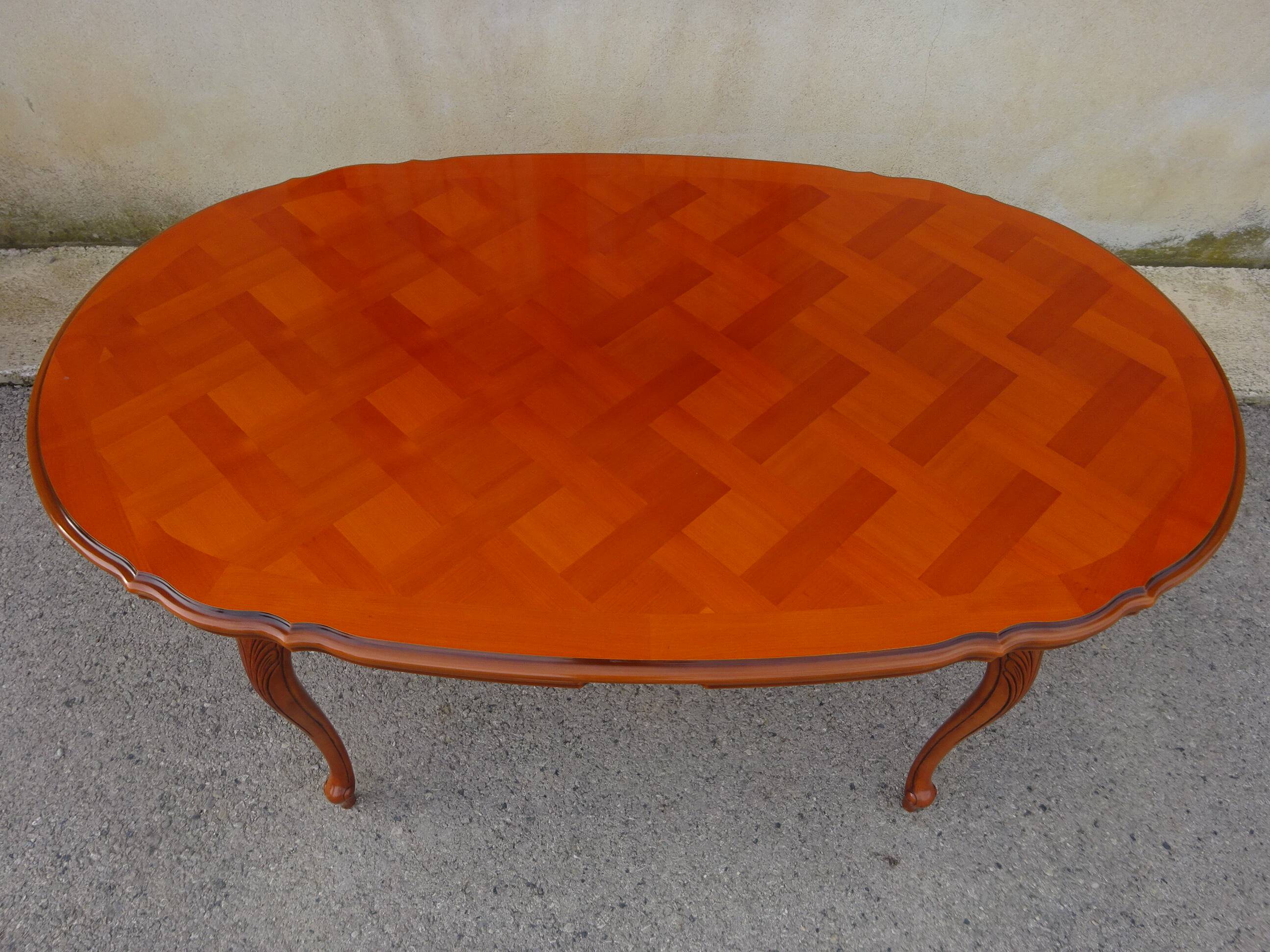 Large oval table in Louis XV style