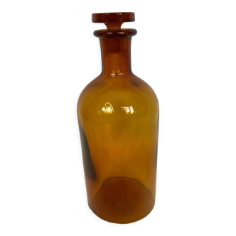 Amber apothecary bottle