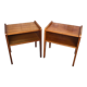 Pair of bedside table scandinavian vintage wood