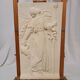 Bas-relief, museum replica, dancing maenad, ancient Greece, handmade plaster cast
