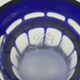 Vase en cristal taillé bleu cobalt