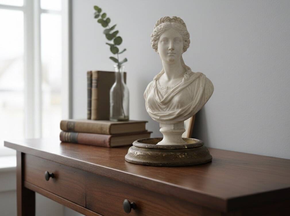 Golden leaf wooden base from the 19th century