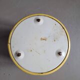 Cylindrical iron box - Birds on yellow background