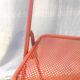 Orange metal folding chairs (set of 2) - 70s/80s