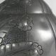 Art Nouveau pewter vase, signed PETIZON, early 20th century.