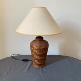 Vintage wicker lamp