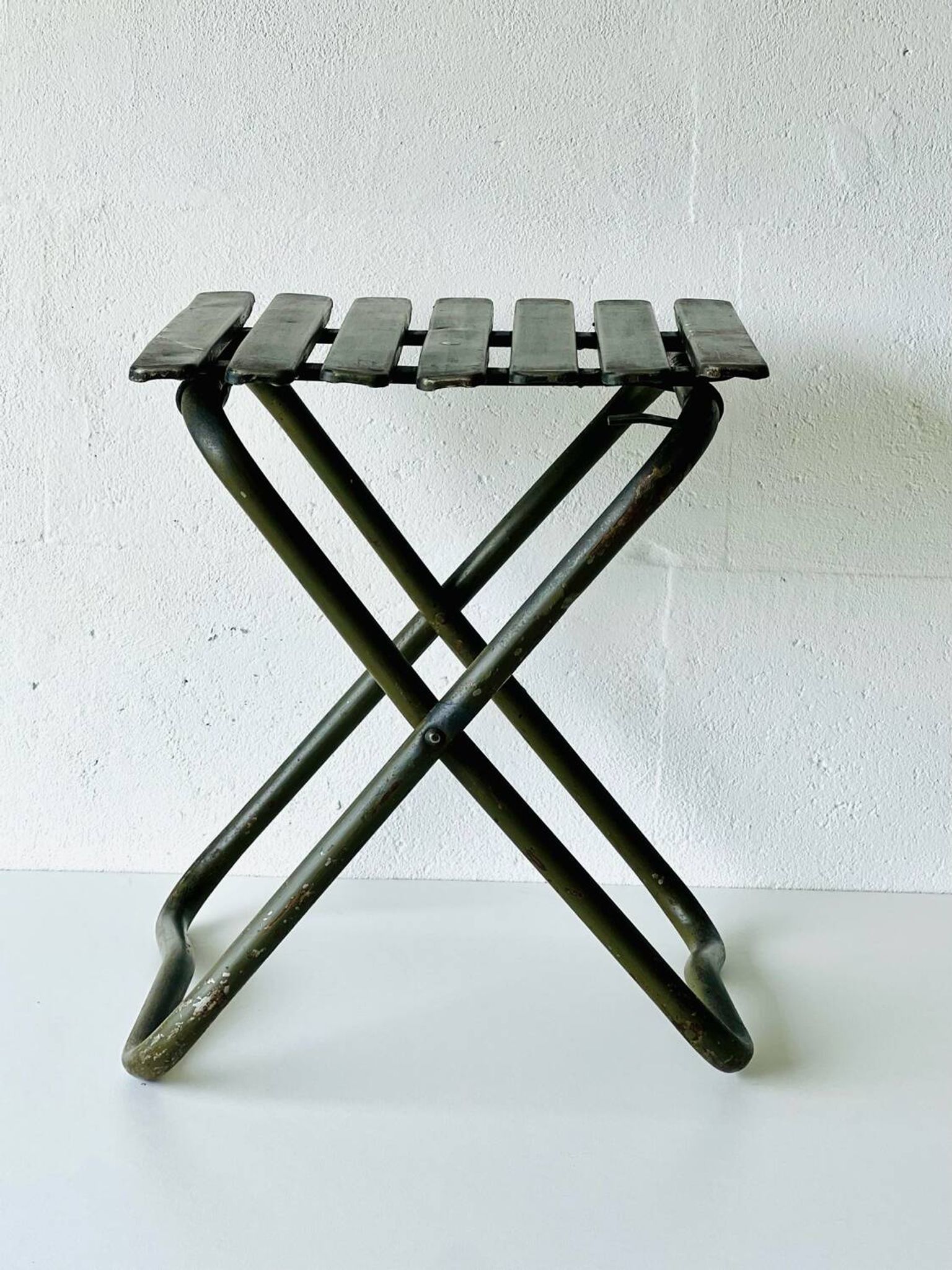 Chaise pliante industrielle de l'armée, 1960'