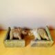 Elephant bookends in natural stone