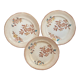 3 plates dessert Choisy le Roi terre de fer