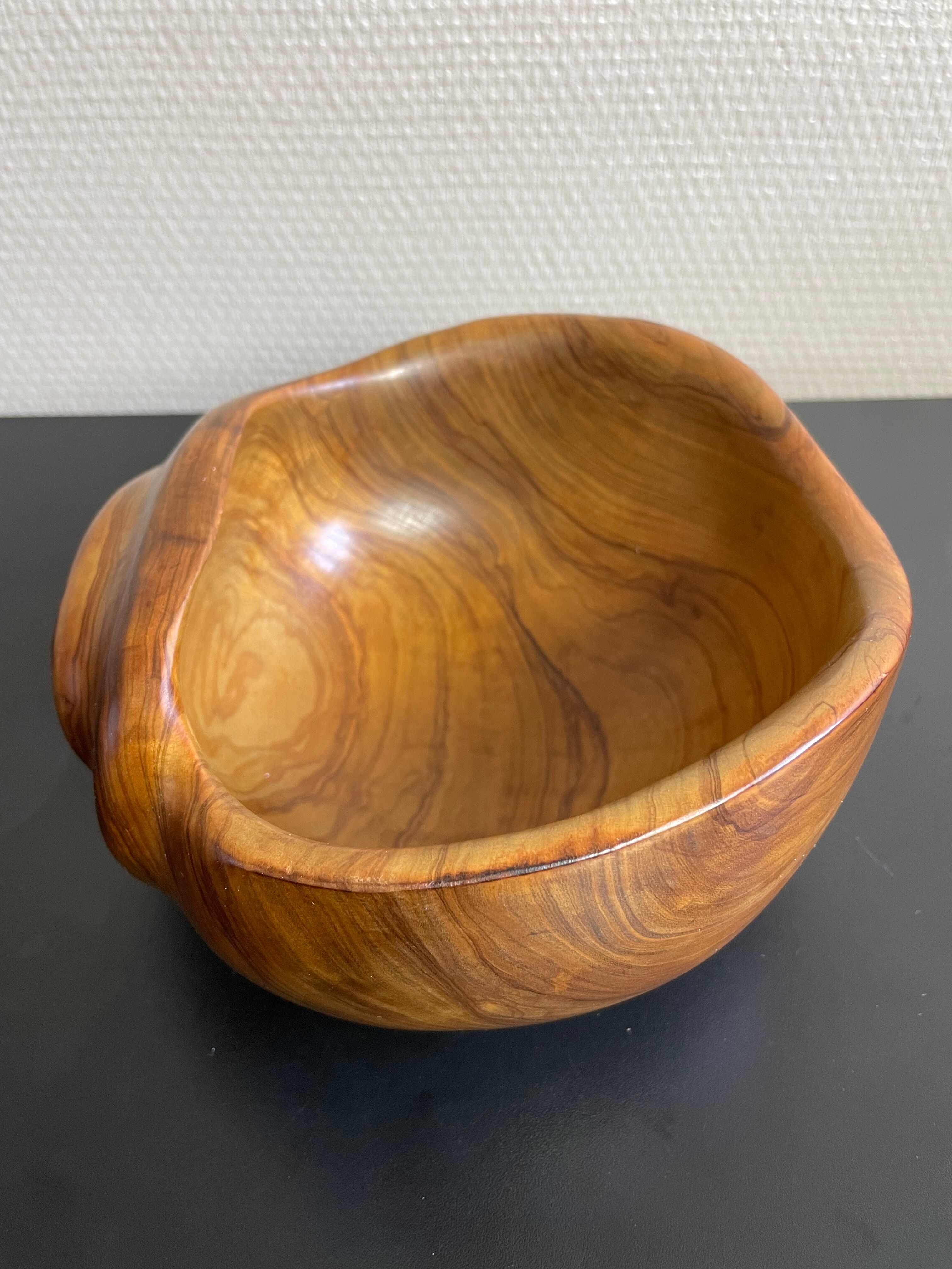 Empty wooden pocket of olivier